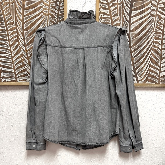 Button Down with Ruffles - Picture 2 of 10